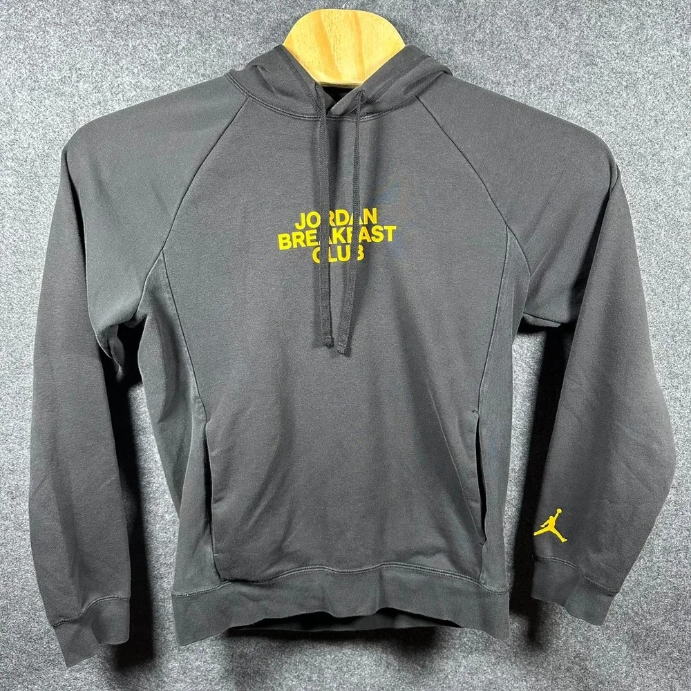 Jordan Breakfast Club Men's Small‎ Black Hoodie Pullover Training Activewear